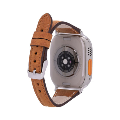 evansville slim leather bands for apple watch 9, ultra 2 & se - toronata - 