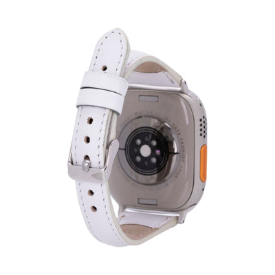 evansville slim leather bands for apple watch 9, ultra 2 & se - toronata - 