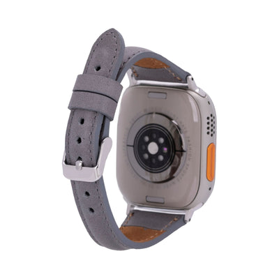 evansville slim leather bands for apple watch 9, ultra 2 & se - toronata - 