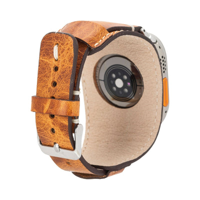 fort cuff leather bands for apple watch 9, ultra 2 & se - toronata - 