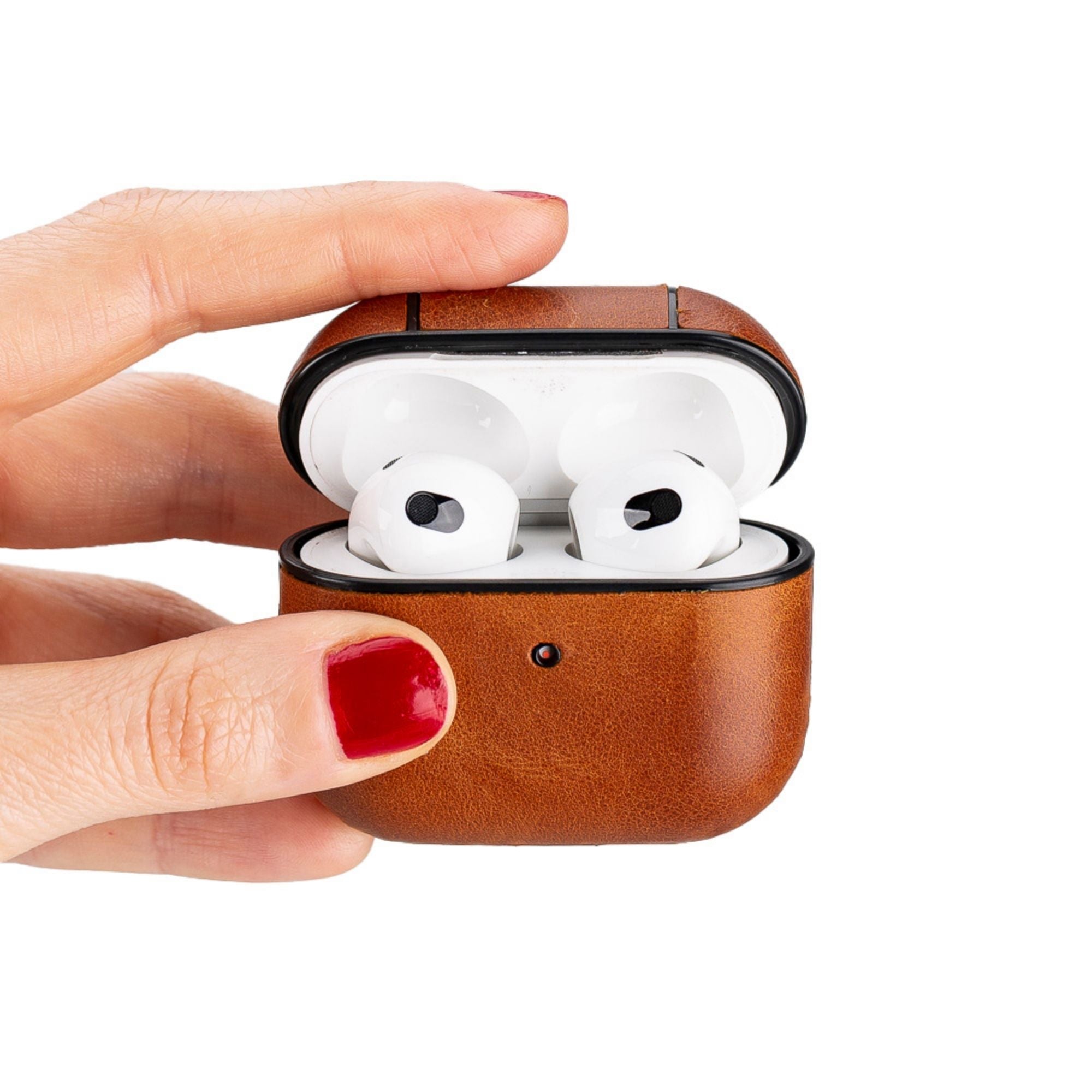 Gillette Leather Case for AirPods 3 - Tan - AirPods 3rd Generaition - TORONATA