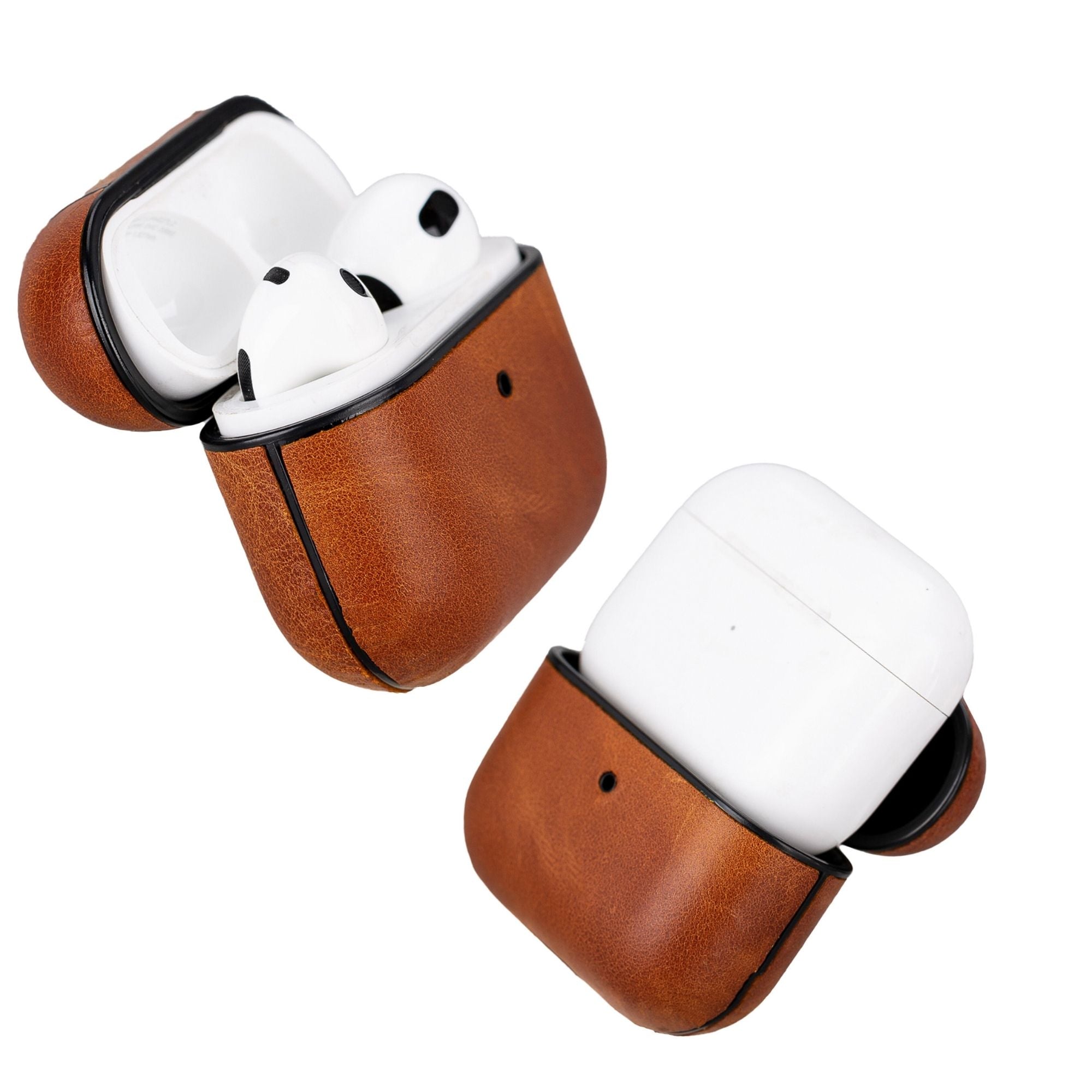 Yellow LV Solid Leather Airpods Case
