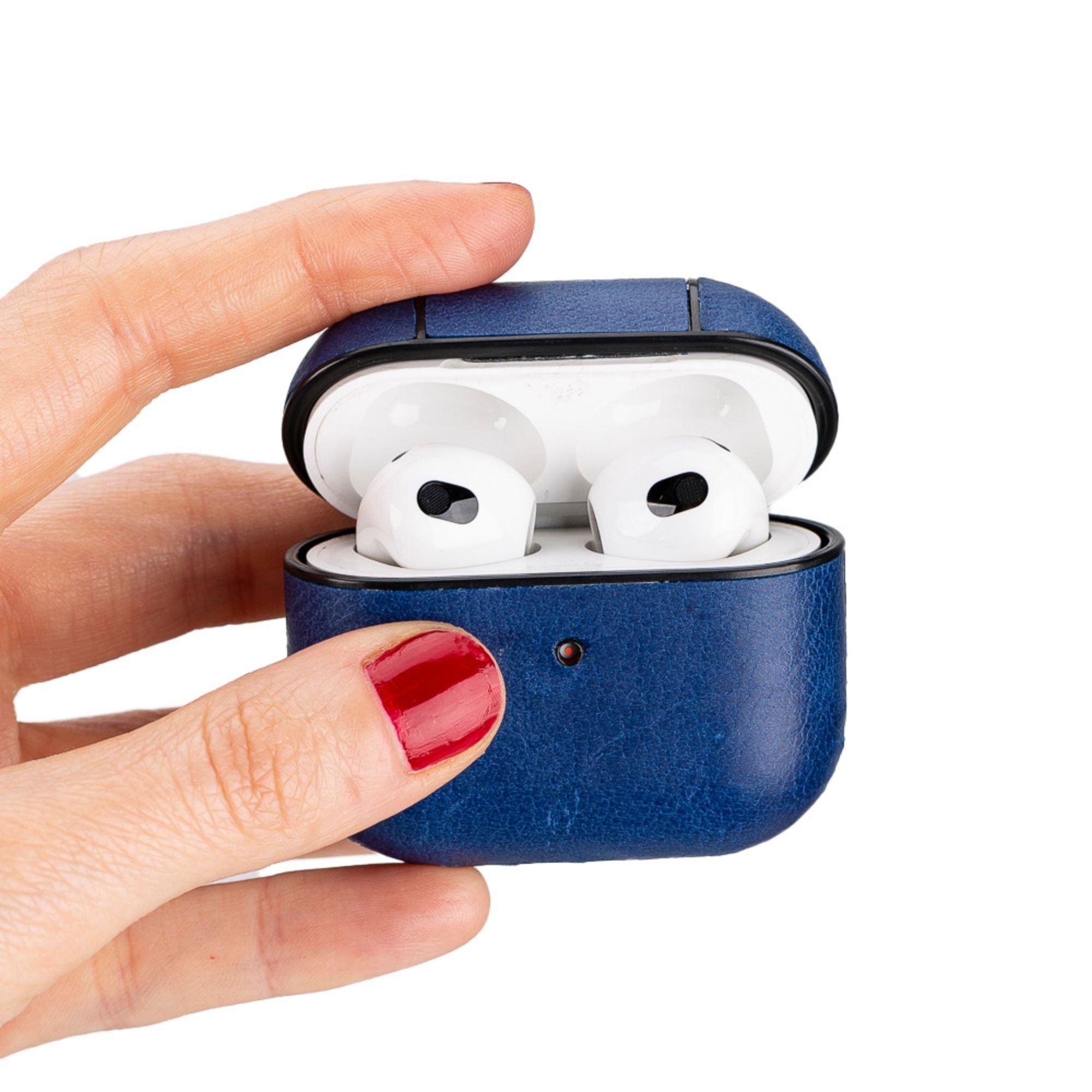 Leather AirPods 3 Case, Blue