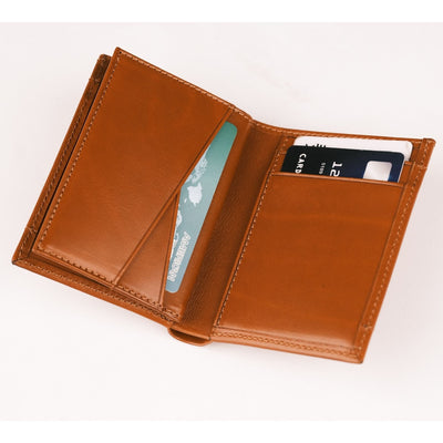 glendo apple airtag slot leather wallet, handcrafted, unisex - toronata - 