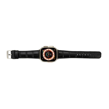 guernsey leather bands for apple watch 9, ultra 2 & se - toronata - 