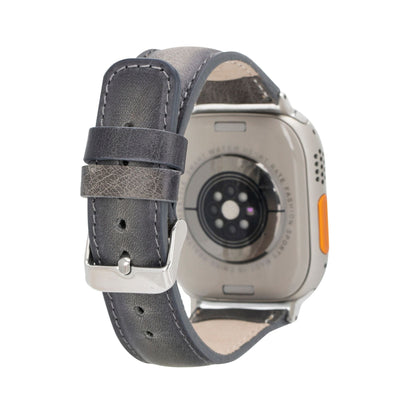 guernsey leather bands for apple watch 9, ultra 2 & se - toronata - 