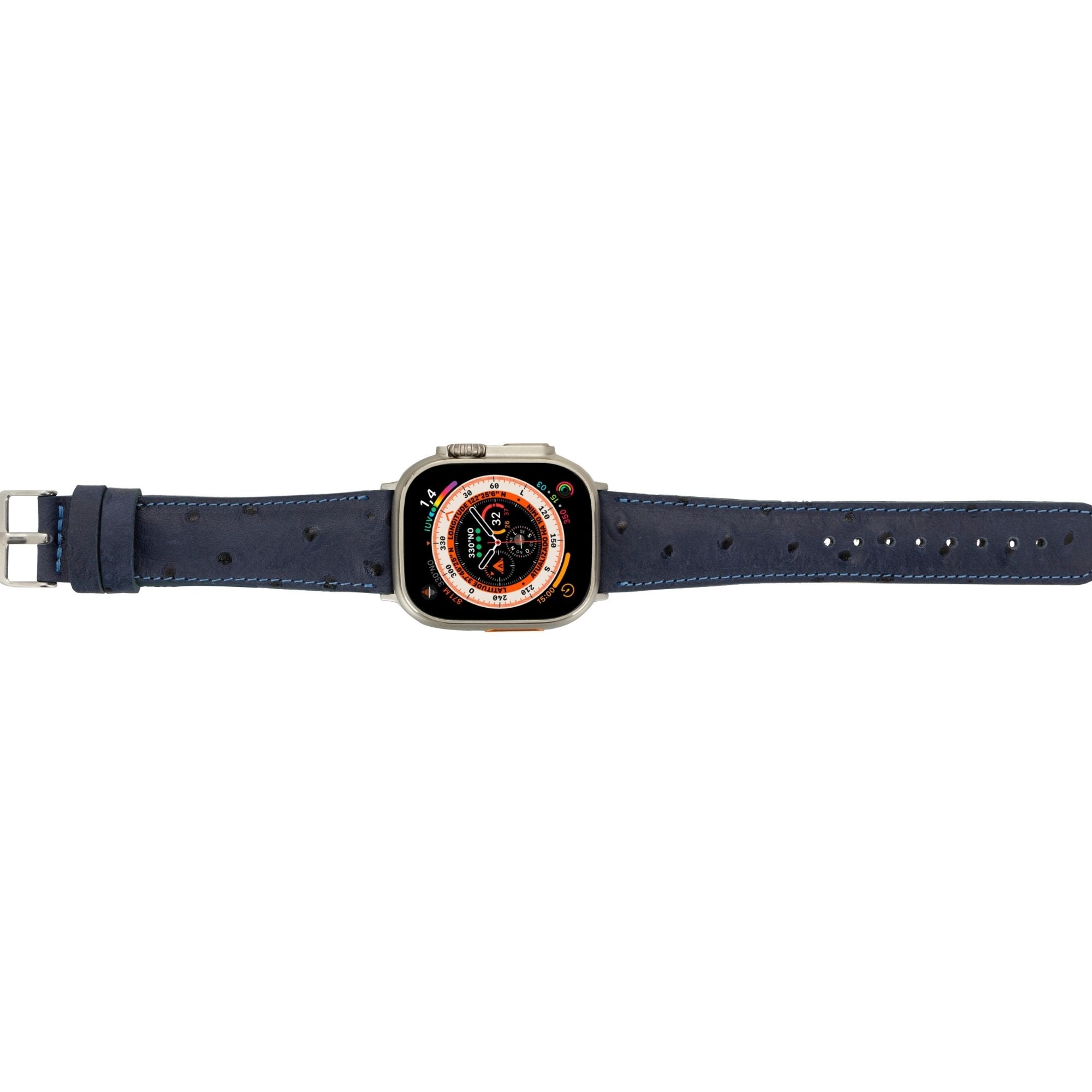 guernsey leather bands for apple watch 9, ultra 2 & se - toronata - 