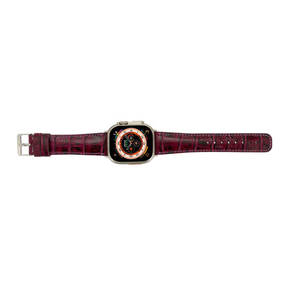 guernsey leather bands for apple watch 9, ultra 2 & se - toronata - 