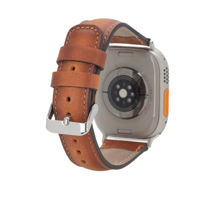 guernsey leather bands for apple watch 9, ultra 2 & se - toronata - 