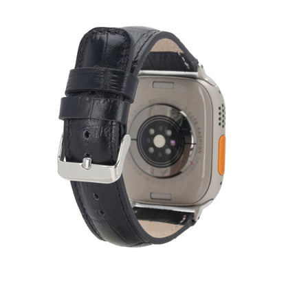 guernsey leather bands for apple watch 9, ultra 2 & se - toronata - 