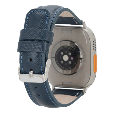 guernsey leather bands for apple watch 9, ultra 2 & se - toronata - 