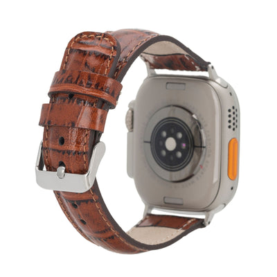 guernsey leather bands for apple watch 9, ultra 2 & se - toronata - 