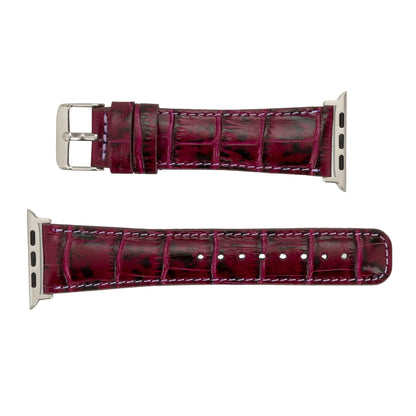 guernsey leather bands for apple watch 9, ultra 2 & se - toronata - 