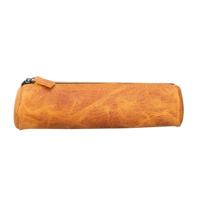handmade genuine cow leather pencil case - toronata - 