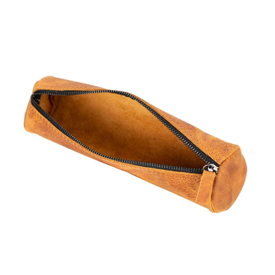 handmade genuine cow leather pencil case - toronata - 