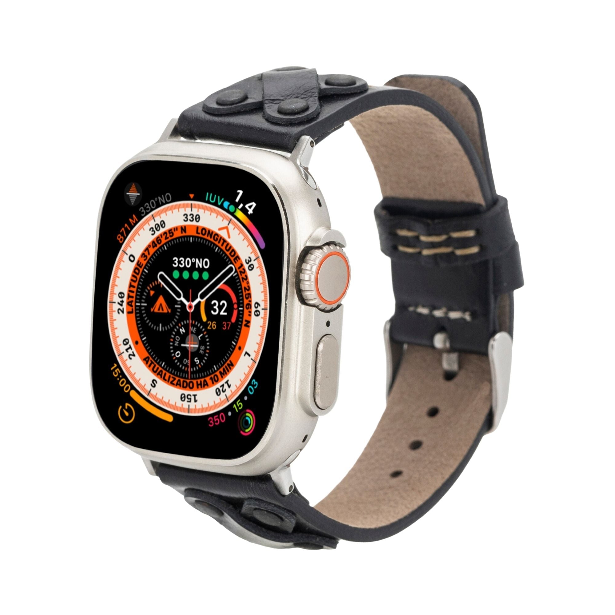 hulett leather bands for apple watch 9, ultra 2 & se - toronata - 