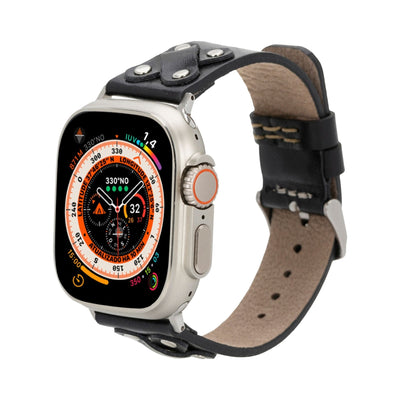 hulett leather bands for apple watch 9, ultra 2 & se - toronata - 