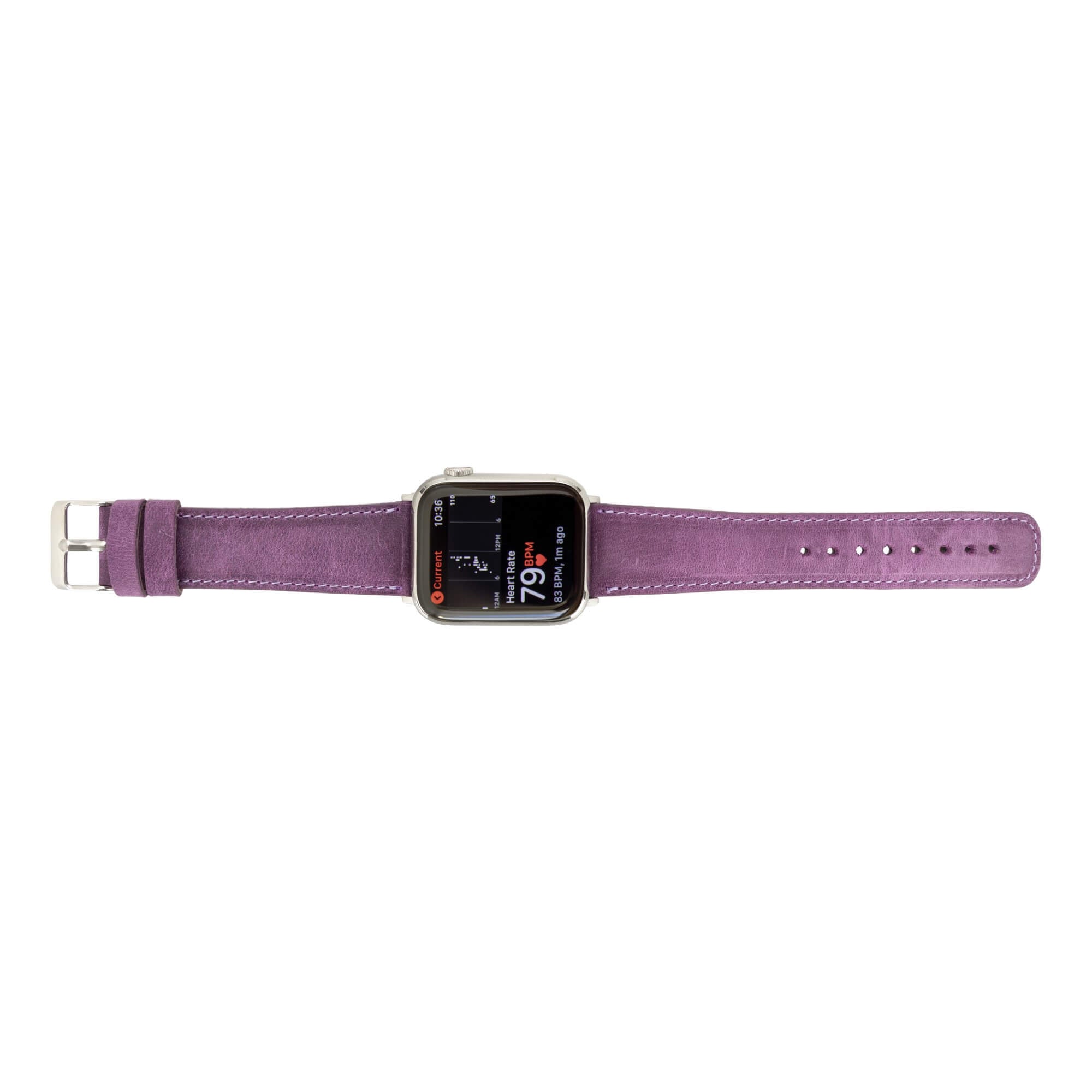 Jackson Leather Bands for Apple Watch Ultra,8,7 and SE - 45/44/42mm - Purple - TORONATA