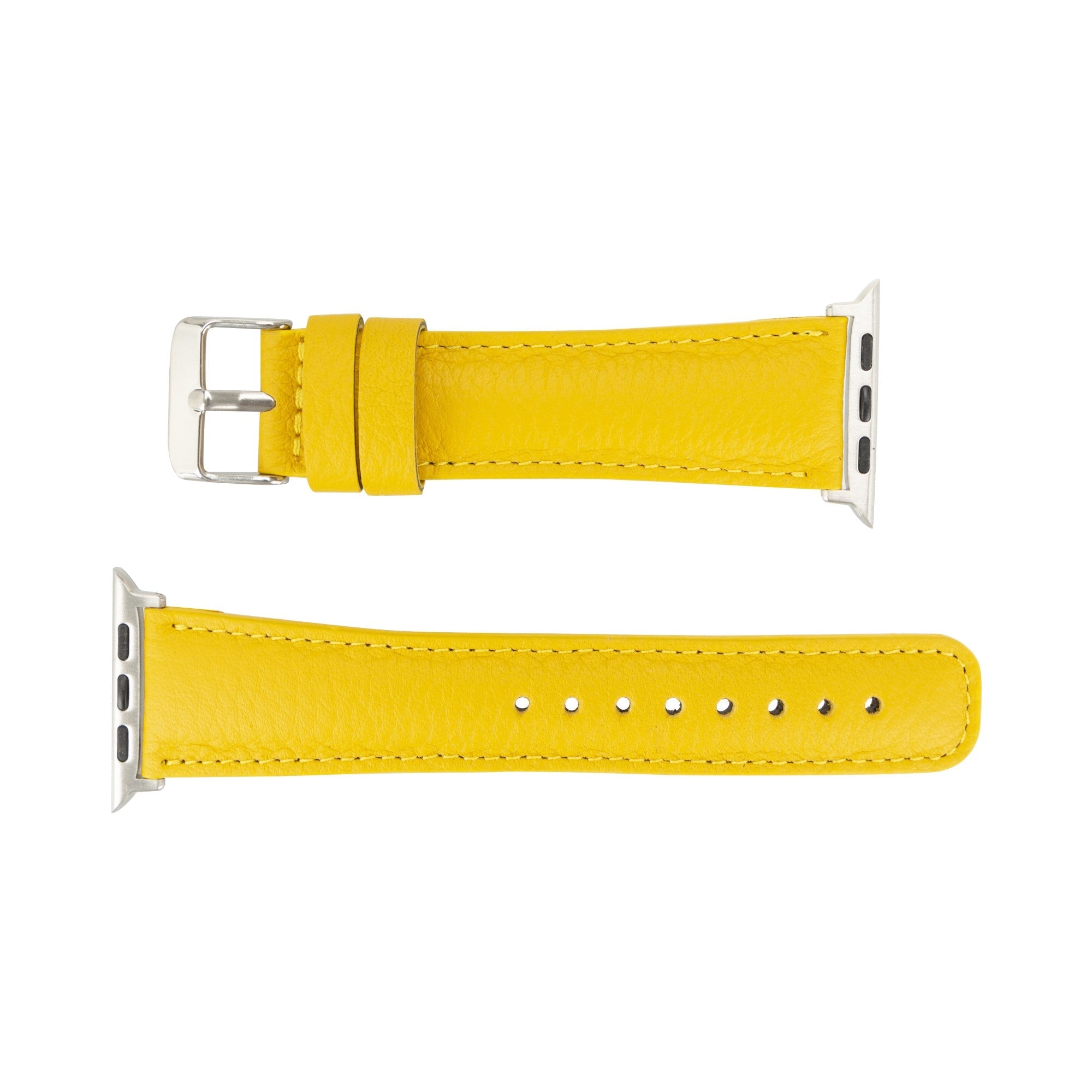 Jackson Leather Bands for Apple Watch Ultra,8,7 and SE - 45/44/42mm - Yellow - TORONATA