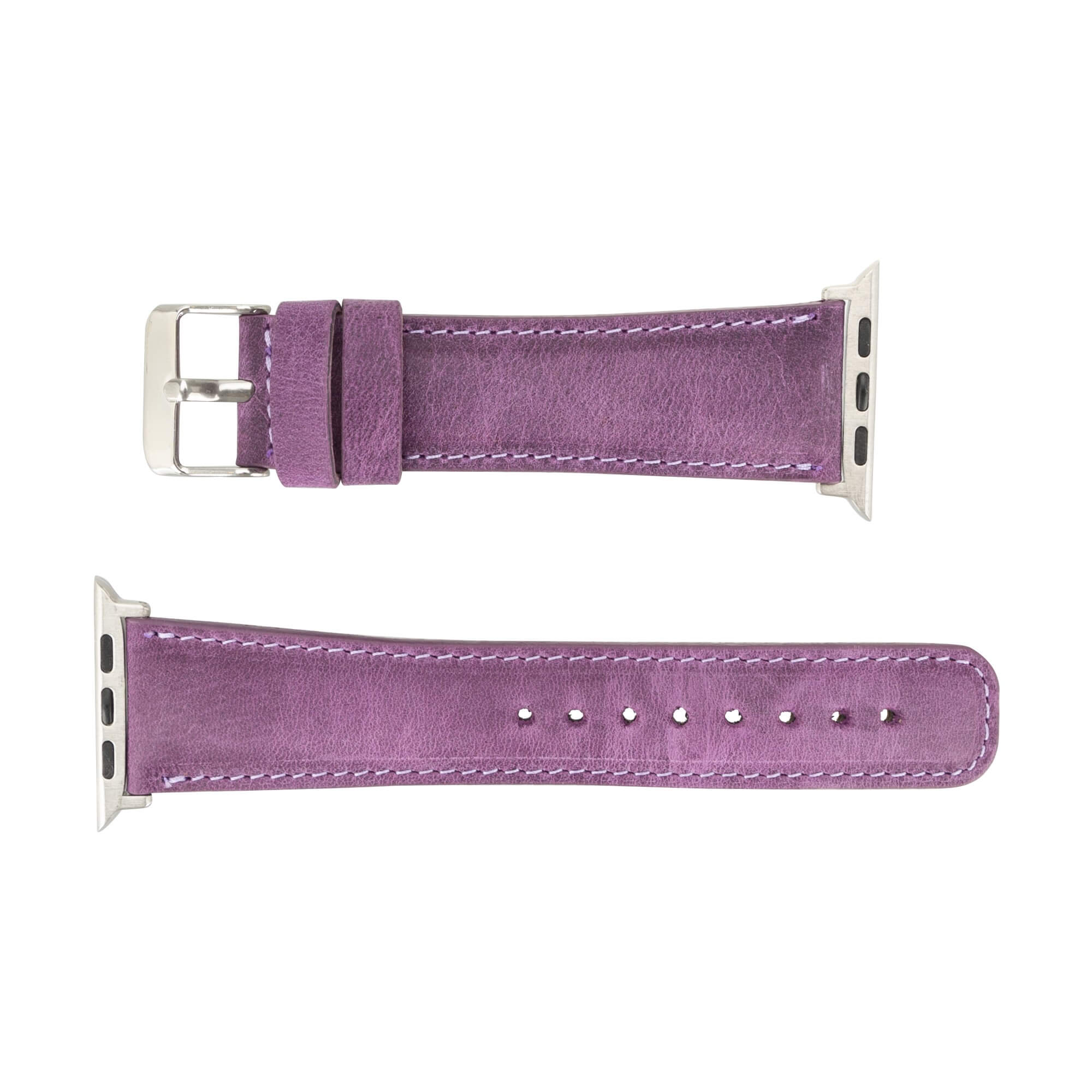 Jackson Leather Bands for Apple Watch Ultra,8,7 and SE - 45/44/42mm - Purple - TORONATA