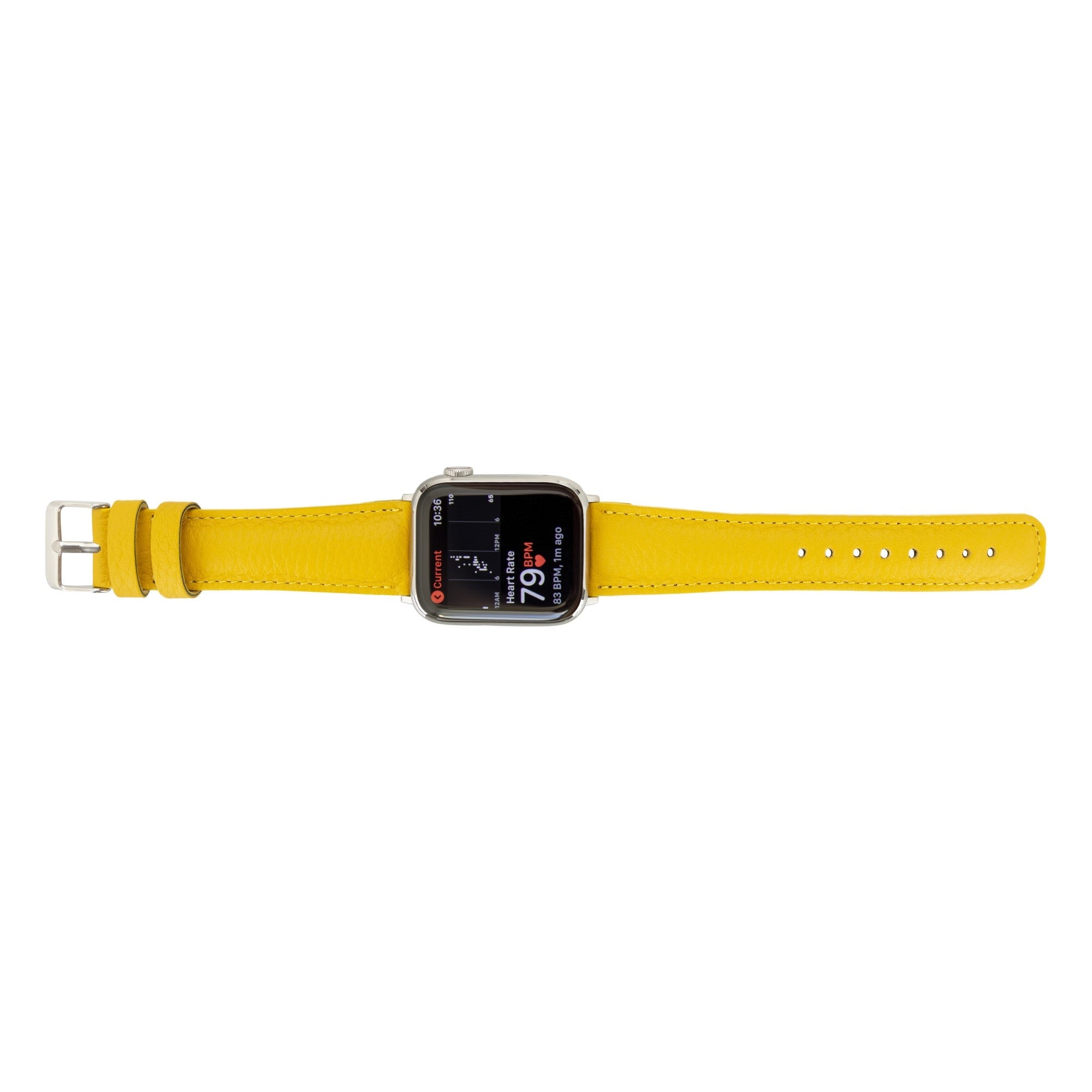 Jackson Leather Bands for Apple Watch Ultra,8,7 and SE - 45/44/42mm - Yellow - TORONATA
