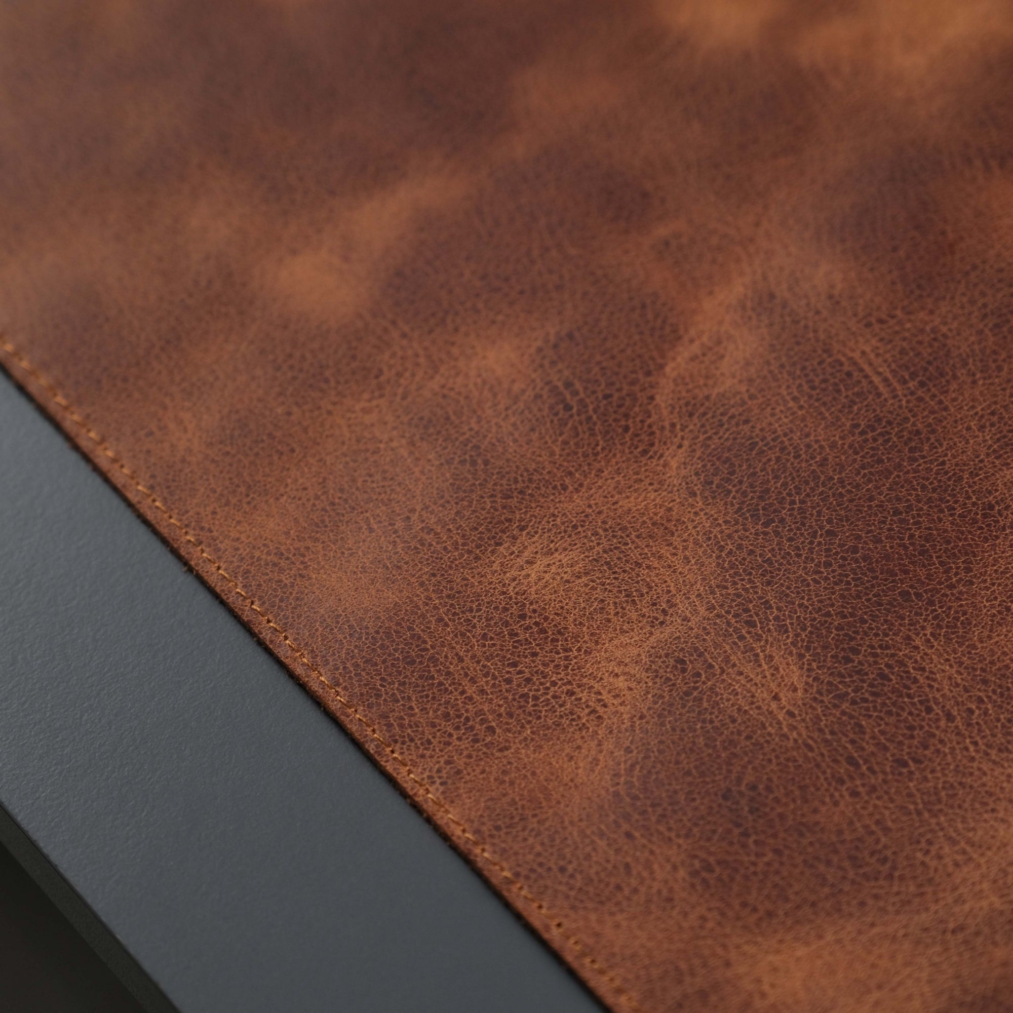 Jersey Antic Tan Leather Desk Pad for Office and Home-36x19 inch---TORONATA