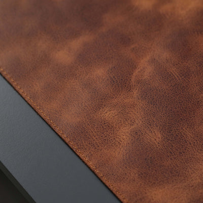 Jersey Antic Tan Leather Desk Pad for Office and Home - TORONATA - color_