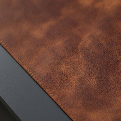 Jersey Antic Tan Leather Desk Pad for Office and Home - TORONATA - color_