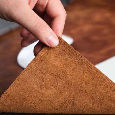 Jersey Antic Tan Leather Desk Pad for Office and Home - TORONATA - color_