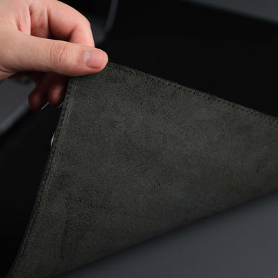 Jersey Black Leather Desk Pad for Office and Home - TORONATA - color_