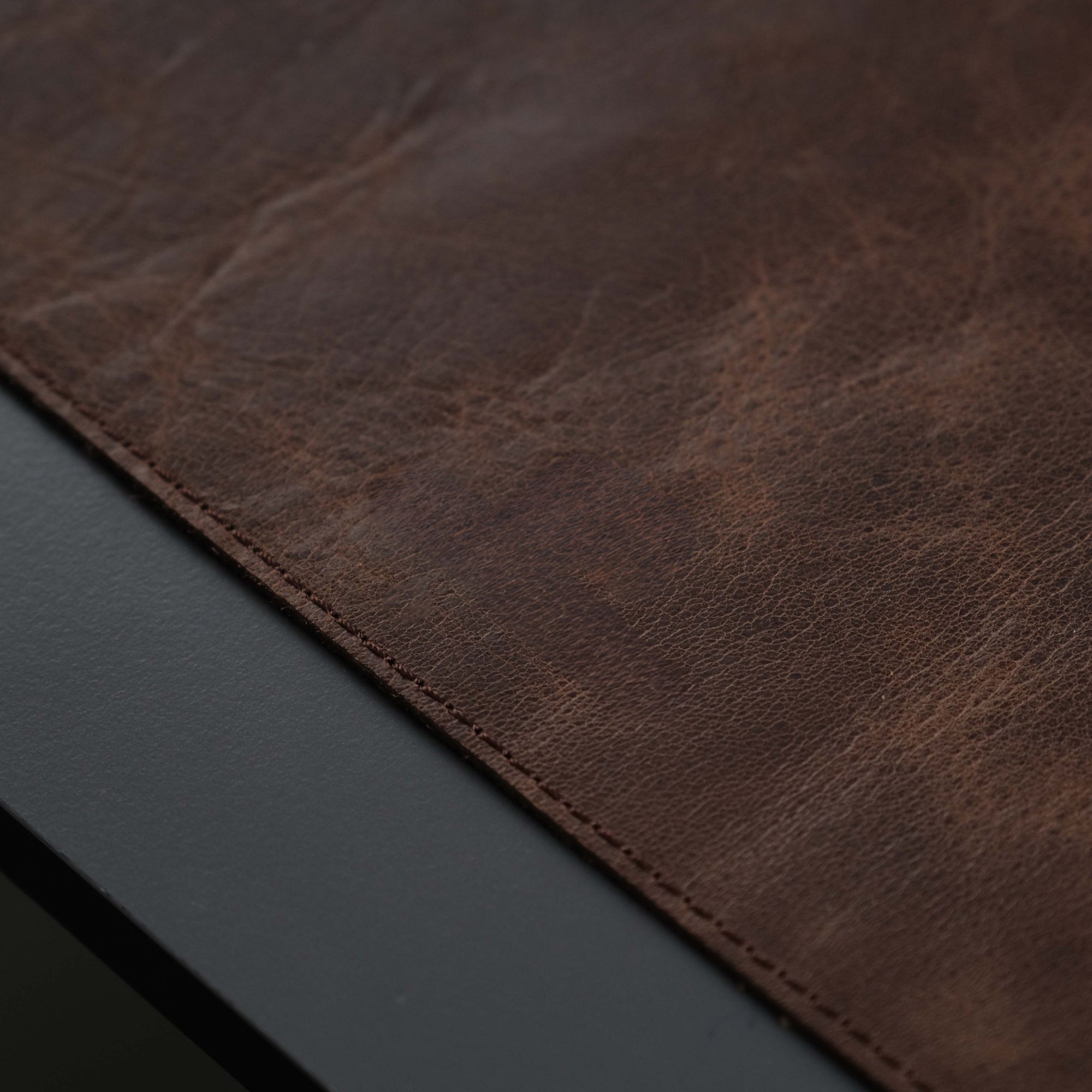 Jersey Dark Brown Leather Desk Pad for Office and Home-36x19 inch---TORONATA