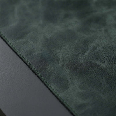 Jersey Dark Green Leather Desk Pad for Office and Home - TORONATA - color_