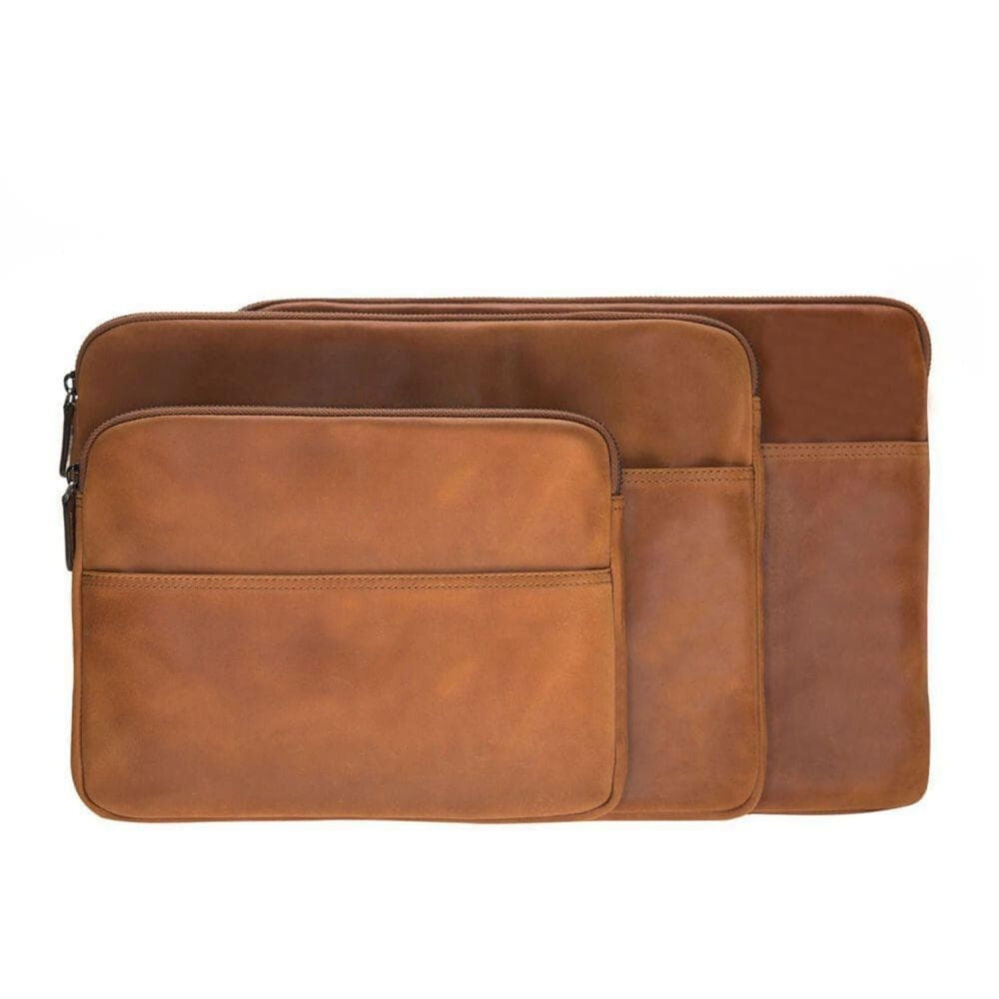 Kemmerer Leather Sleeve for iPad and MacBook - 11 Inches - Tan - TORONATA
