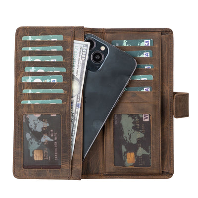 lander leather phone wallet and multiple card holder for women - toronata - 
