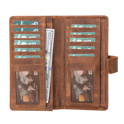 lander leather phone wallet and multiple card holder for women - toronata - 