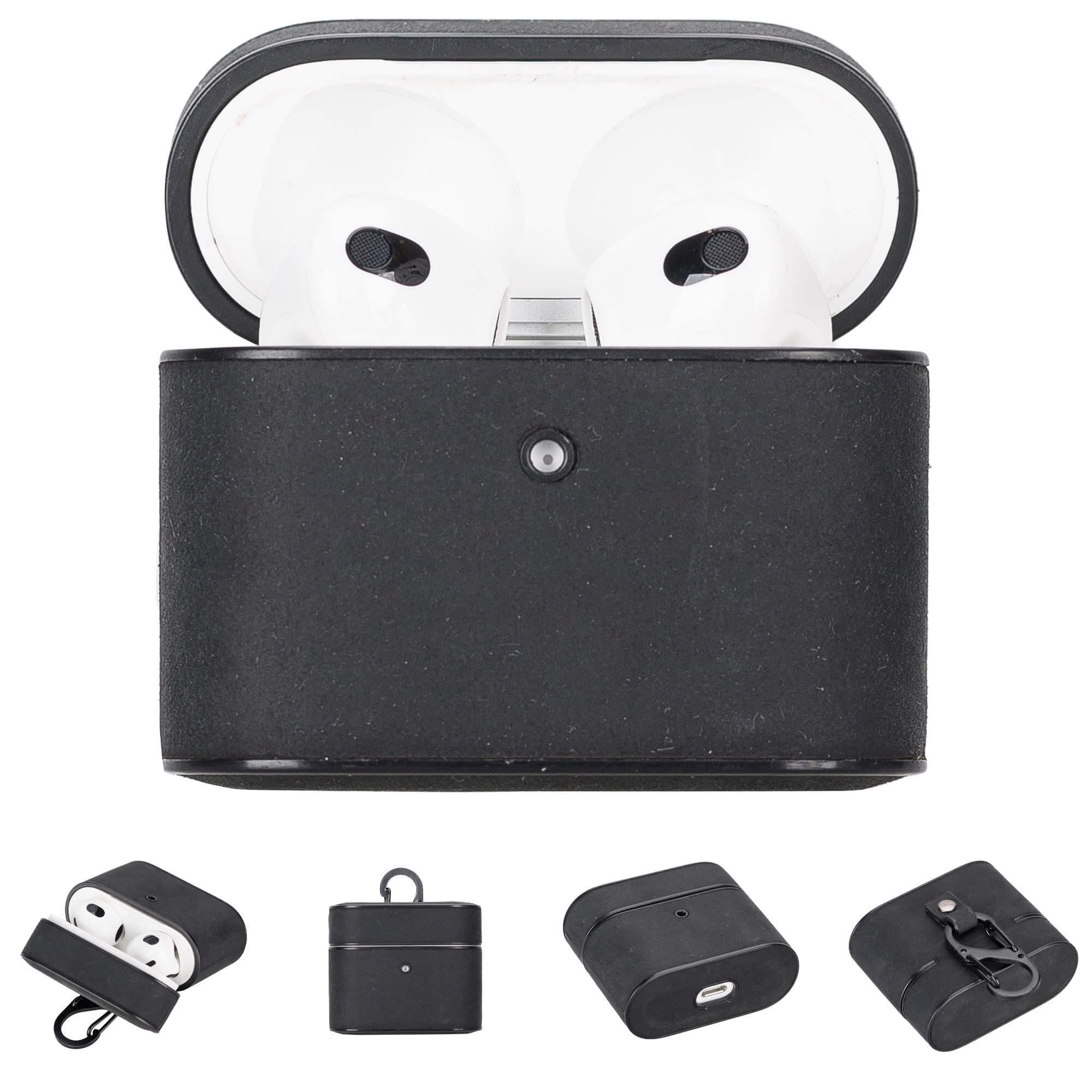 Laramie Leather Case for Apple AirPods 3 - Black - AirPods 3 - TORONATA