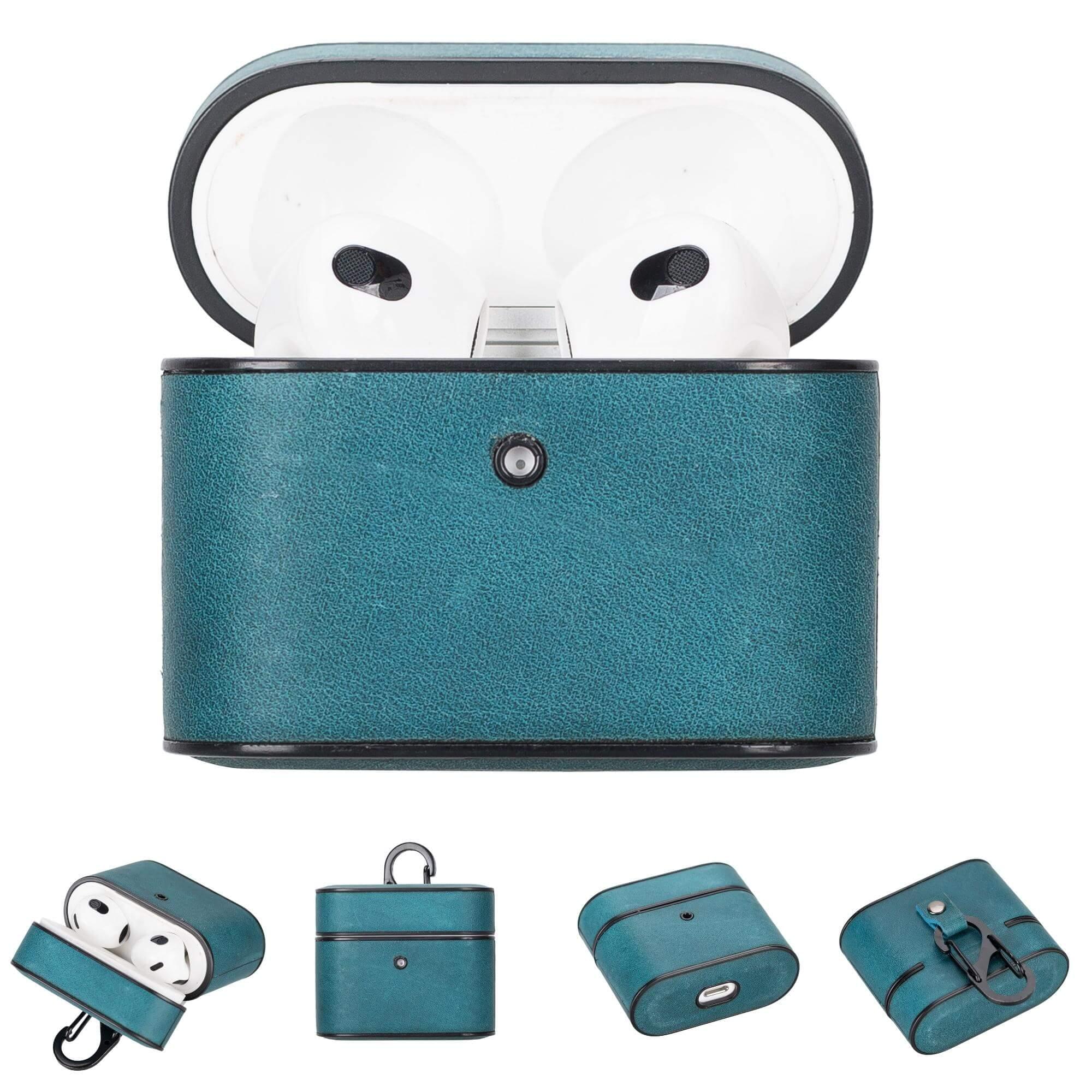 Laramie Leather Case for Apple AirPods 3 - Turquoise - AirPods 3 - TORONATA