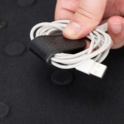 Medicine Handmade Leather Cable Travel Organizer - TORONATA - 