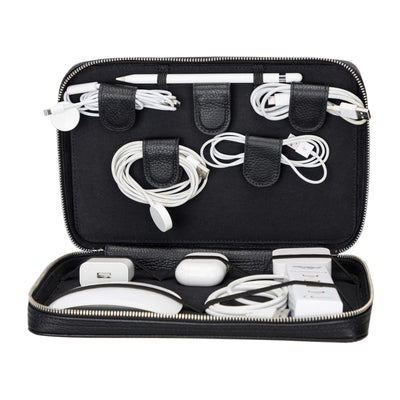 Medicine Handmade Leather Cable Travel Organizer - TORONATA - 