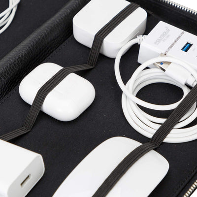 Medicine Handmade Leather Cable Travel Organizer - TORONATA - 