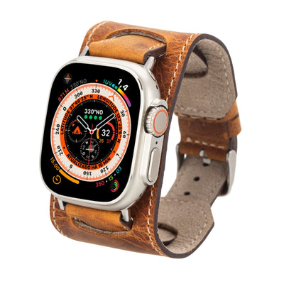 moorcroft cuff leather bands for apple watch - toronata - 