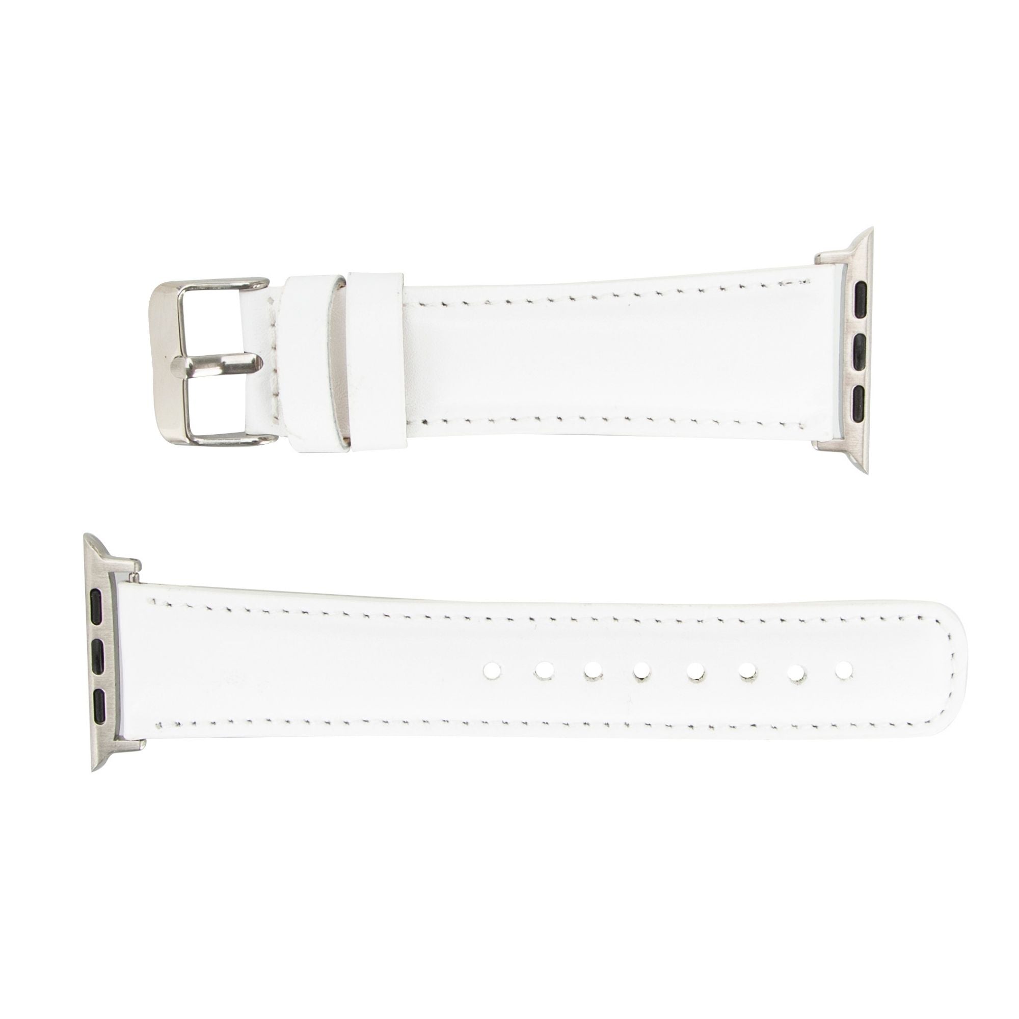Moran Leather Bands for Apple Watch Ultra,8,7 and SE - 45/44/42mm - White - TORONATA