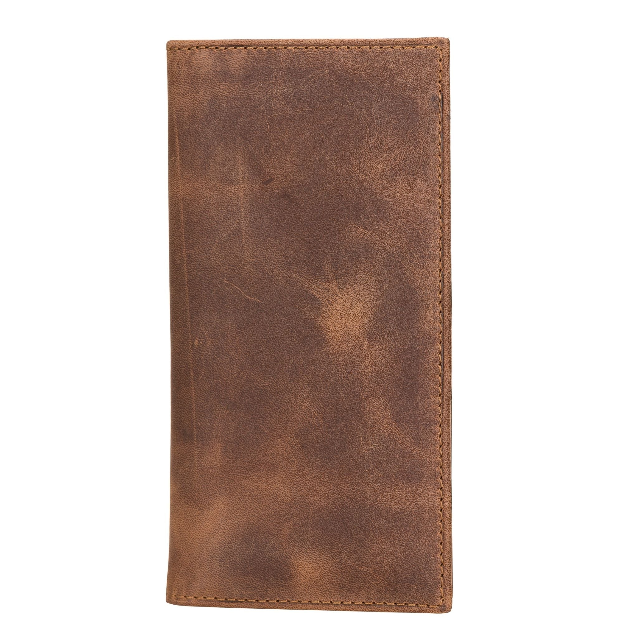 Ouray Handmade Full-Grain Leather Long Wallet for Men and Women-Antic Brown---TORONATA