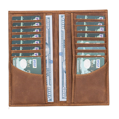 Ouray Handmade Full-Grain Leather Long Wallet for Men and Women - TORONATA - 