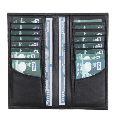Ouray Handmade Full-Grain Leather Long Wallet for Men and Women - TORONATA - 