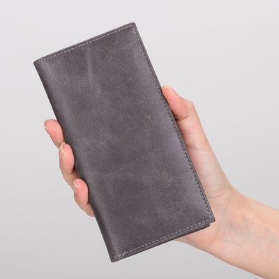 Ouray Handmade Full-Grain Leather Long Wallet for Men and Women - TORONATA - 