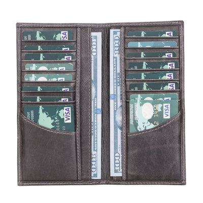 Ouray Handmade Full-Grain Leather Long Wallet for Men and Women - TORONATA - 