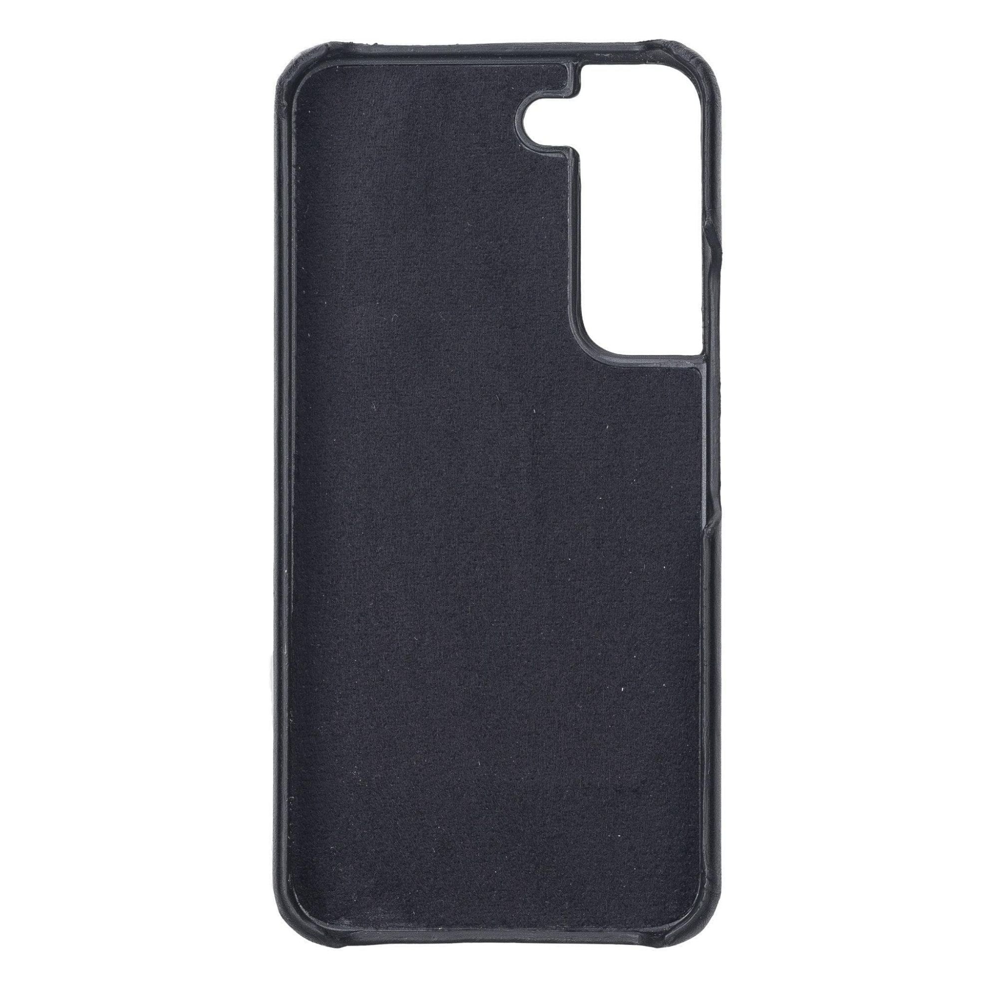 Pine Snap-on Leather Case for Samsung Galaxy S22 Series - Galaxy S22 Plus - Black - TORONATA