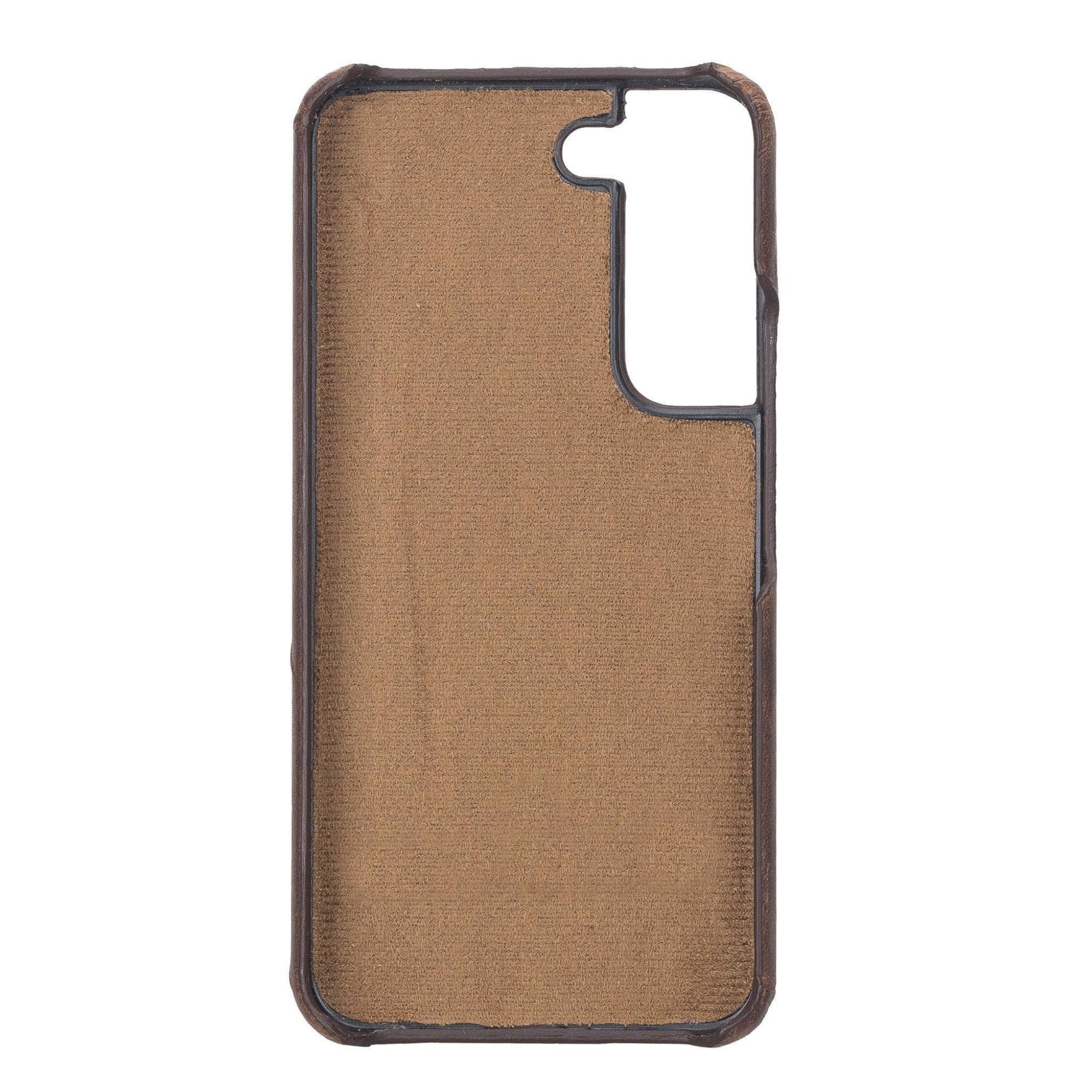 Pine Snap-on Leather Case for Samsung Galaxy S22 Series - Galaxy S22 Plus - Dark Brown - TORONATA