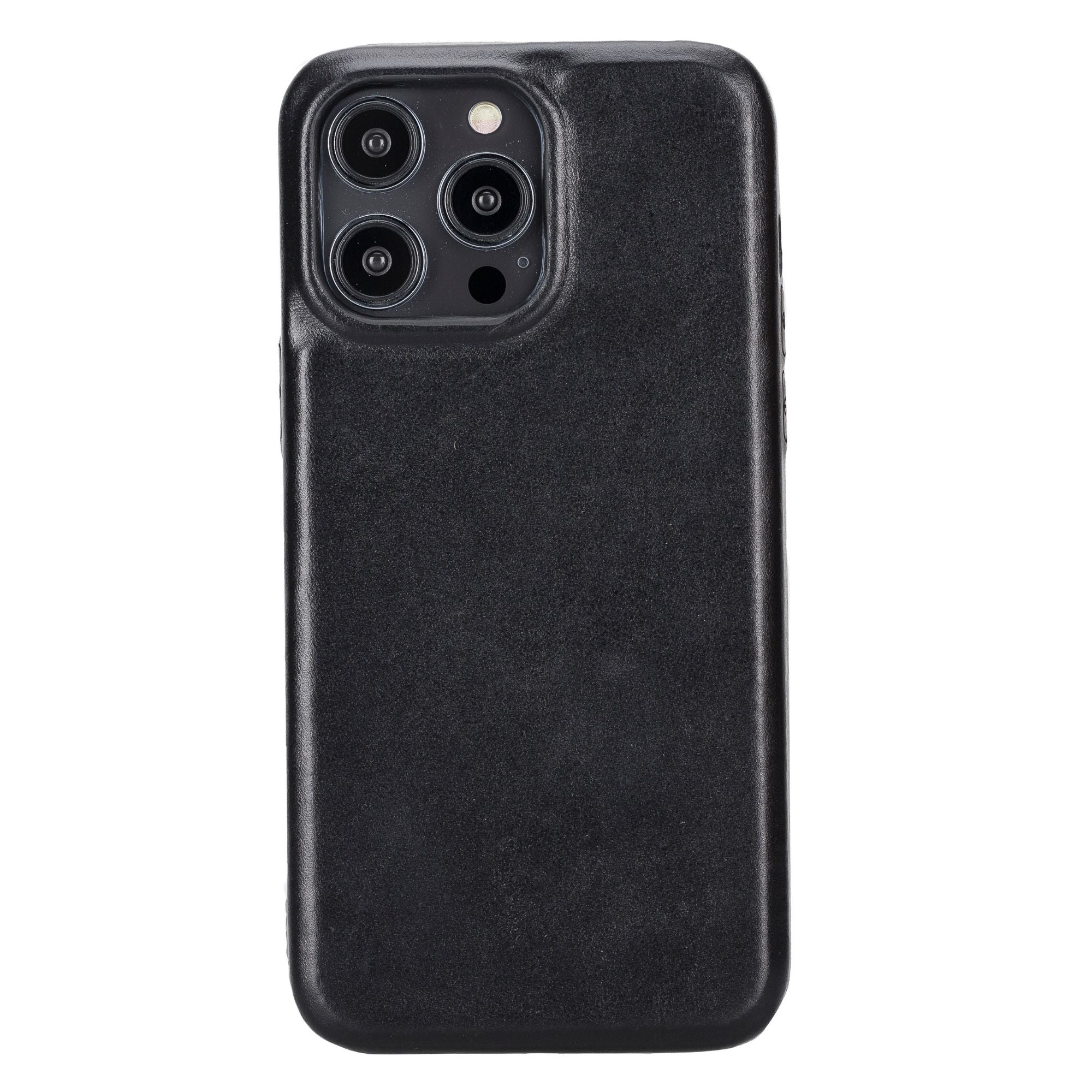 Pinedale Leather Snap-on Case for iPhone 13 Series - iPhone 13 Pro Max - Black - TORONATA